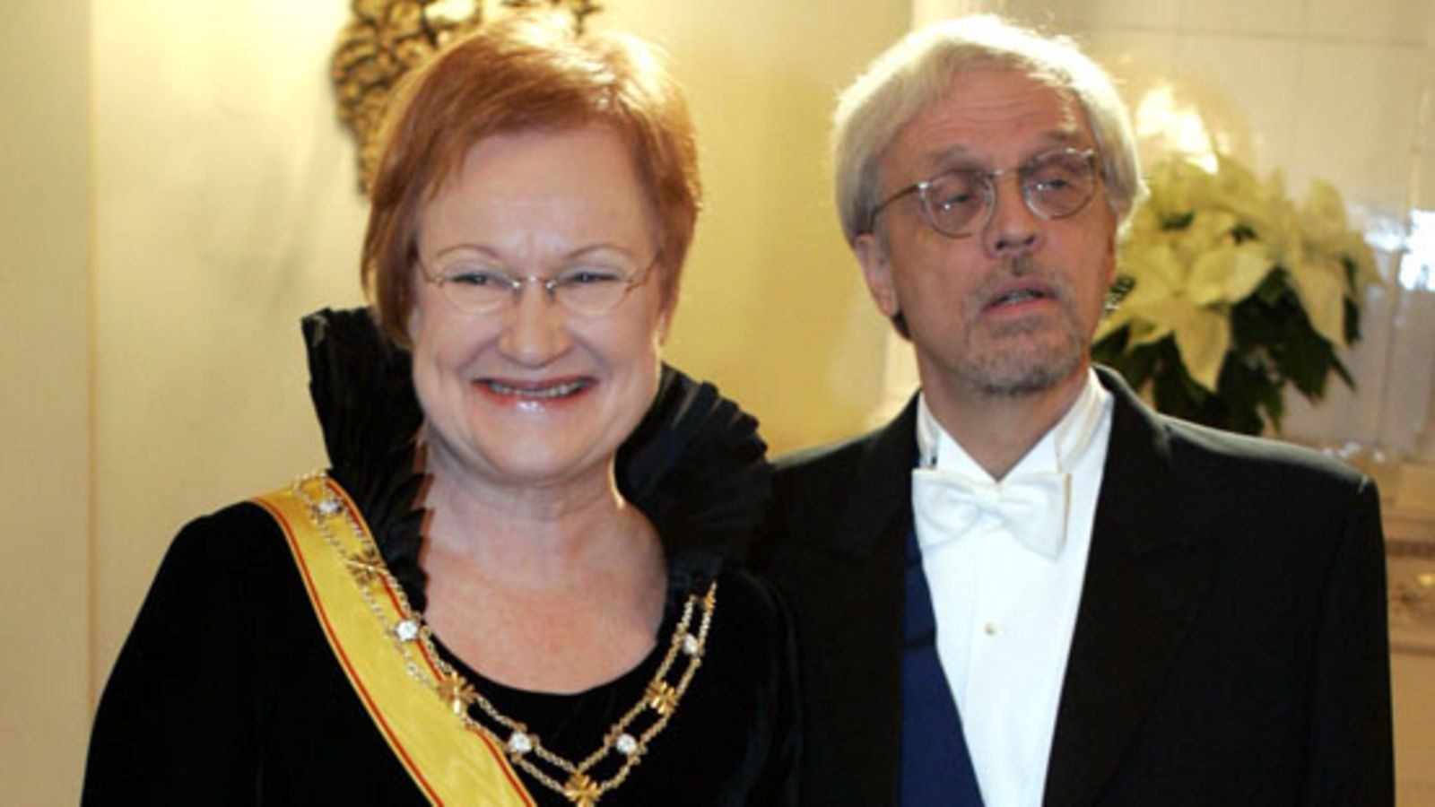 Tarja Halonen ja Pentti Arajärvi (Kuva: Jussi Nukari/Lehtikuva)