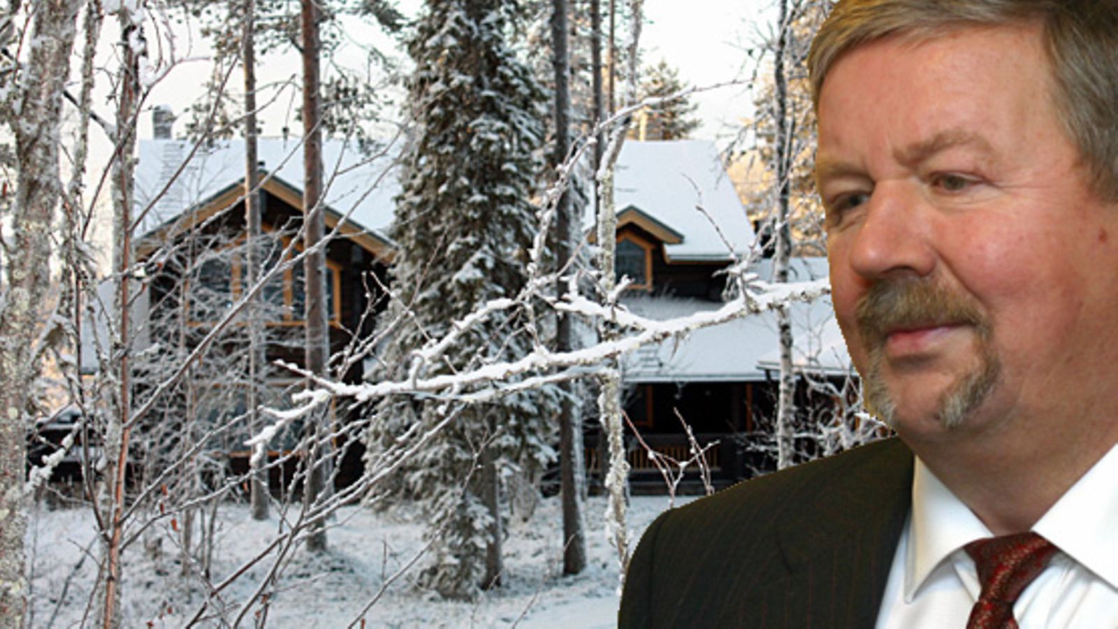 Jorma Terentjeffin asunto Levillä.  (MTV Oy ja Lehtikuva)