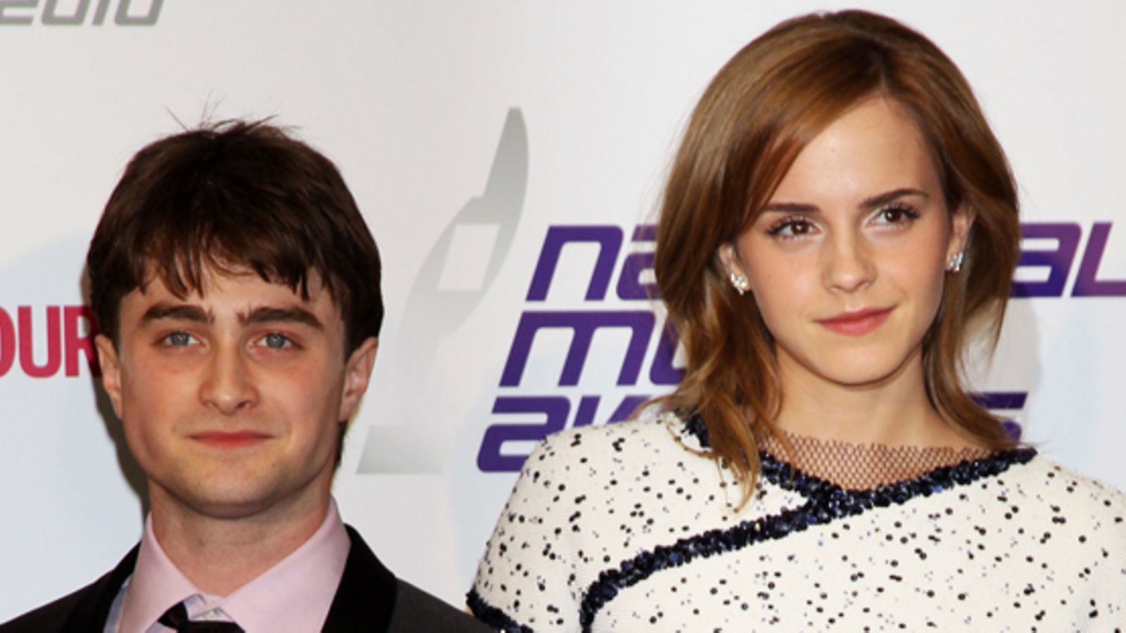 Harry Potter -elokuvien tähdet Daniel Radcliffe ja Emma Watson.