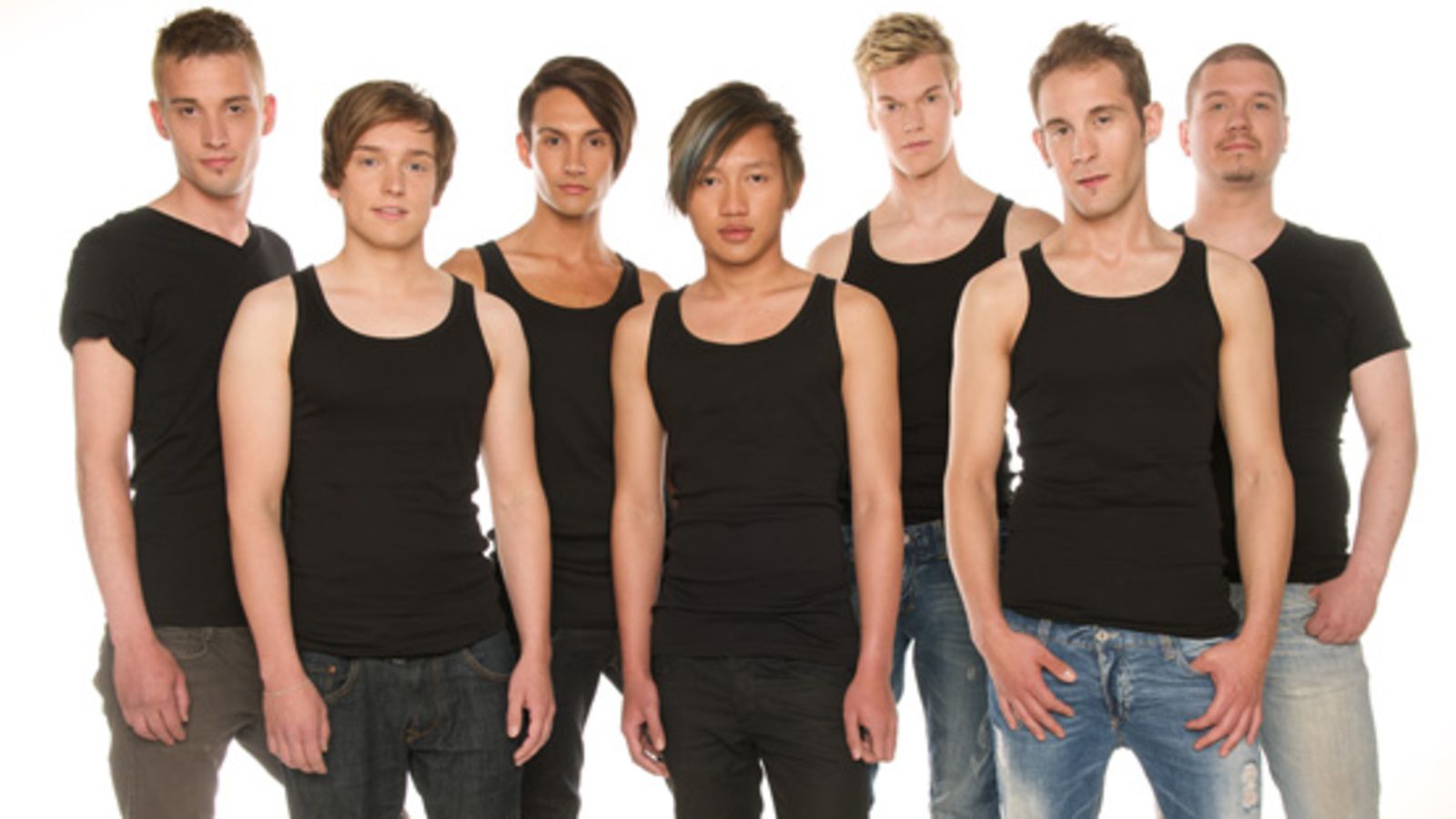 Mr. Gay Finland -ehdokkaat. Kuva: Mikko Rasila.