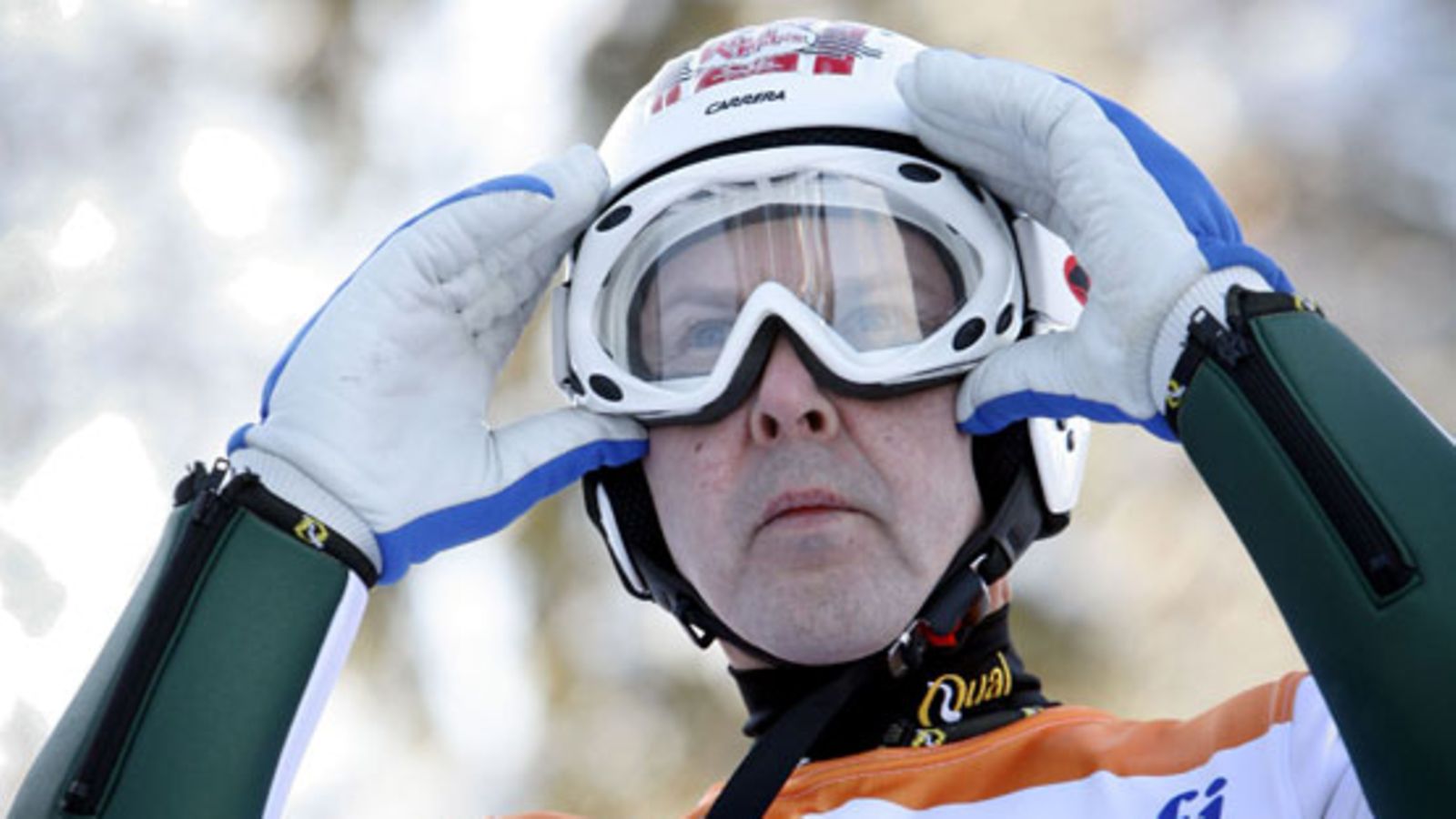 Matti Nykänen mäkihypyn veteraanien MM-kisoissa Taivalkoskella vuonna 2008. (Kuva: Martti Kainulainen/Lehtikuva)