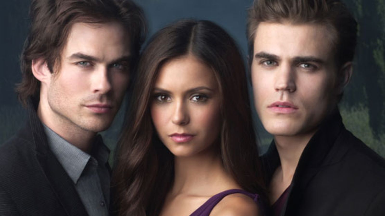 Vampyyripäiväkirjat - Stefan  (Paul Wesley), Elena (Nina Dobrev) ja Damon (Ian Somerhalder)