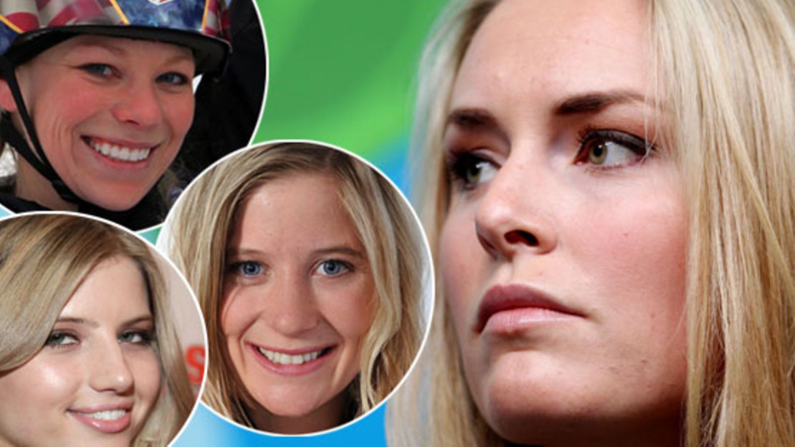 Lindsay Vonn, Hannah Teter, Clair Bidez ja  Lacy Schnoor (Kuva: Getty Images)