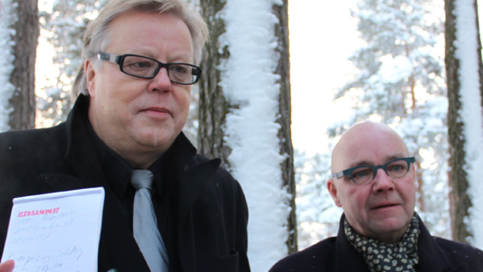 Esa Nieminen ja Lasse Norres saapuivat Kari Tapion hautajaisiin.