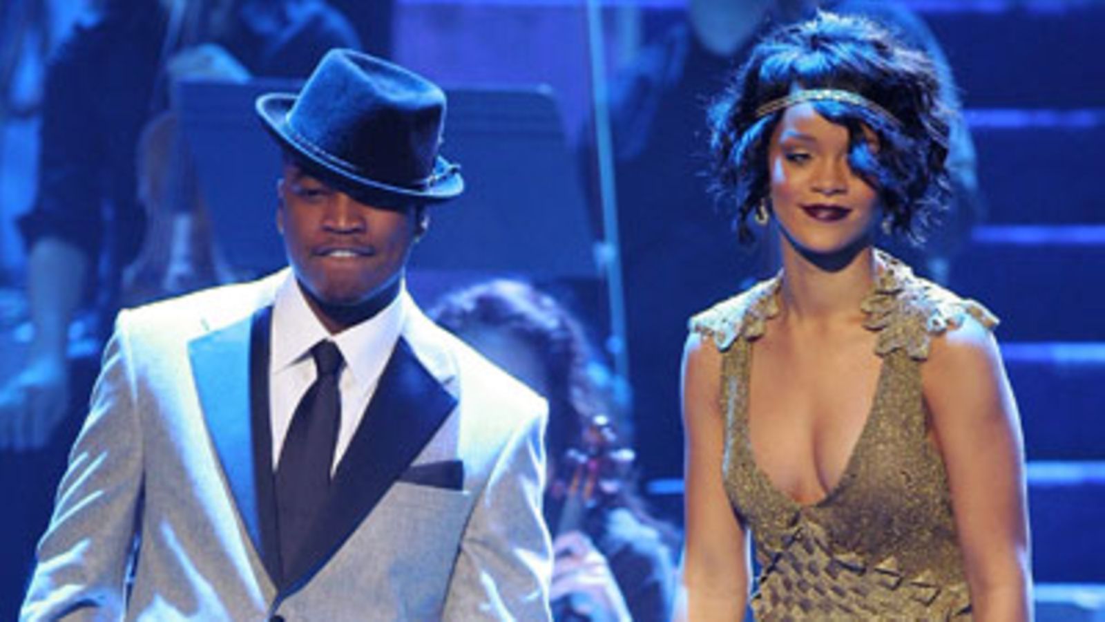 Ne-Yo lavalla Rihannan kanssa (Kuva: Ethan Miller/Getty Images)