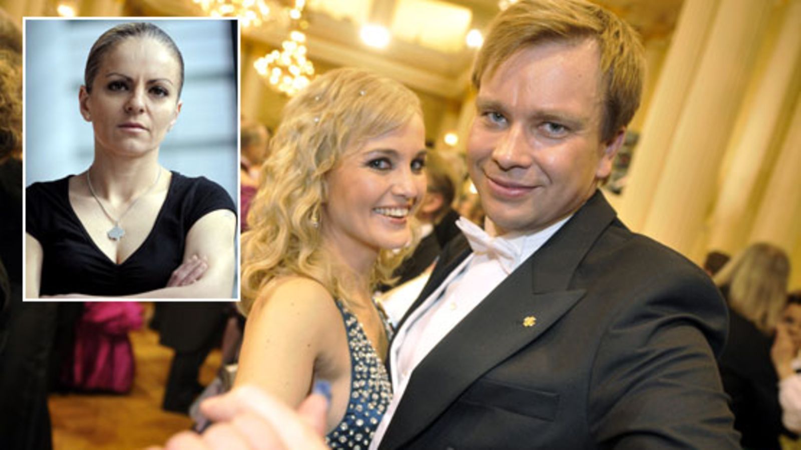 Drita Lulica ja kansanedustajapari Satu Taiveaho ja Antti Kaikkonen. (Kuvat: Lehtikuva)