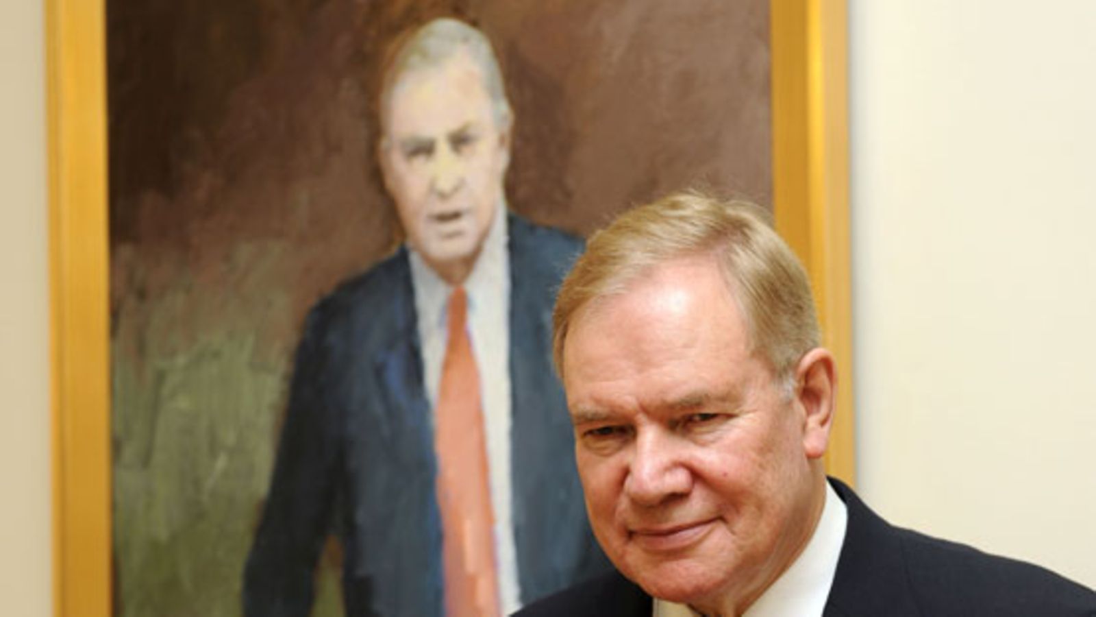 Paavo Lipposen uusi muotokuva julkistettiin eduskunnassa 9.9.08.