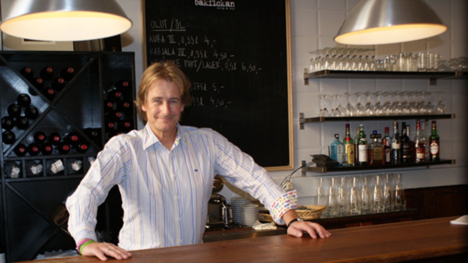 Riki Sorsa avasi ravintolan Helsingin Kruunuhaassa. Kuva otettu 6.10.2008.