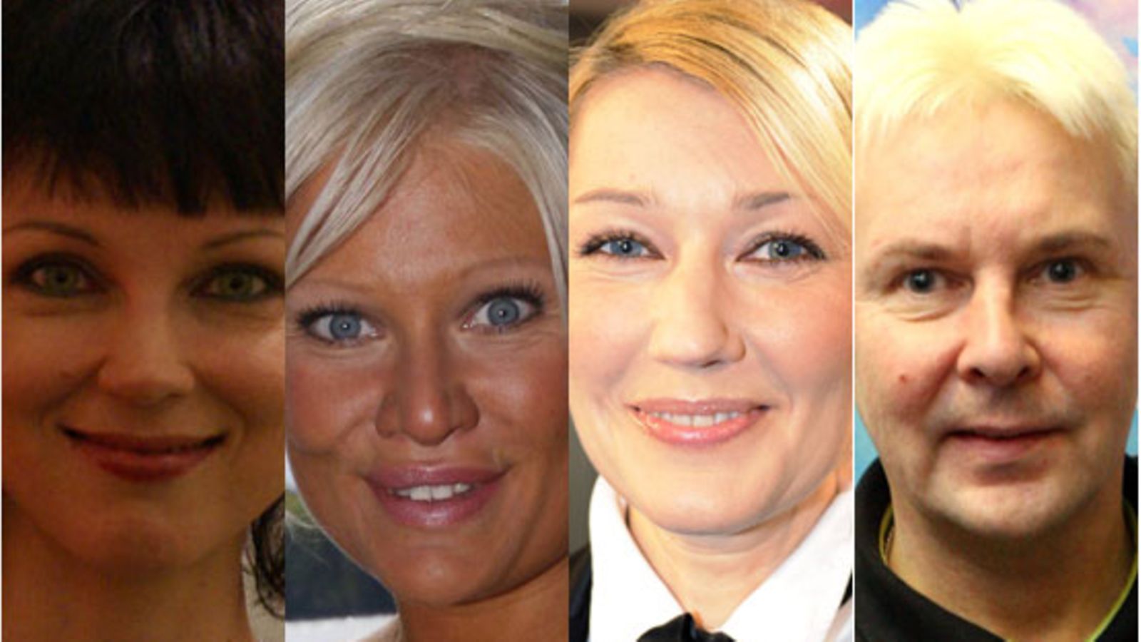 Kata Kärkkäinen, Linda Lampenius, Maria Guzenina, Matti Nykänen (Kuva. Jussi Nukari, Martti Kainulainen, Vesa Moilanen/Lehtikuva, MTV3)