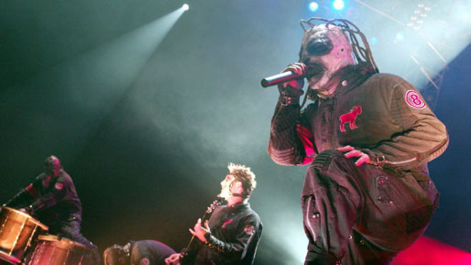 Slipknot esiintyi Helsingissä vuonna 2002. Kuva: Lehtikuva