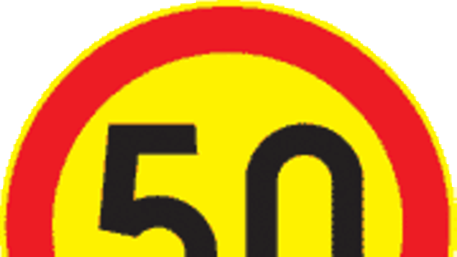 50 km/h nopeusrajoitus