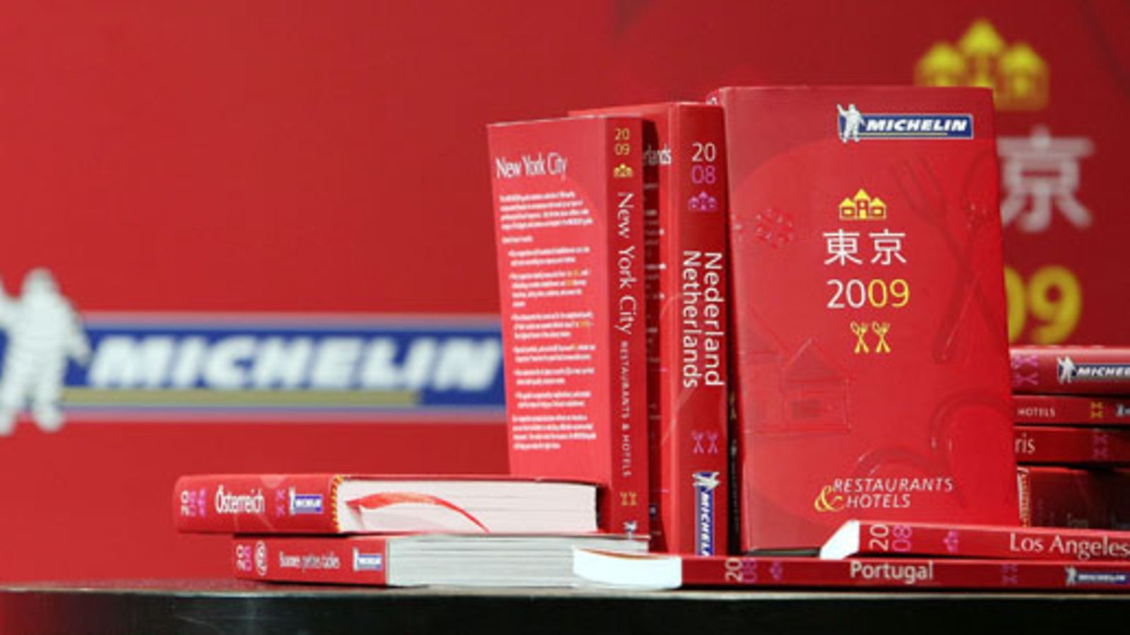 Vuoden 2009 Michelin-oppaita julkistamistilaisuudessa