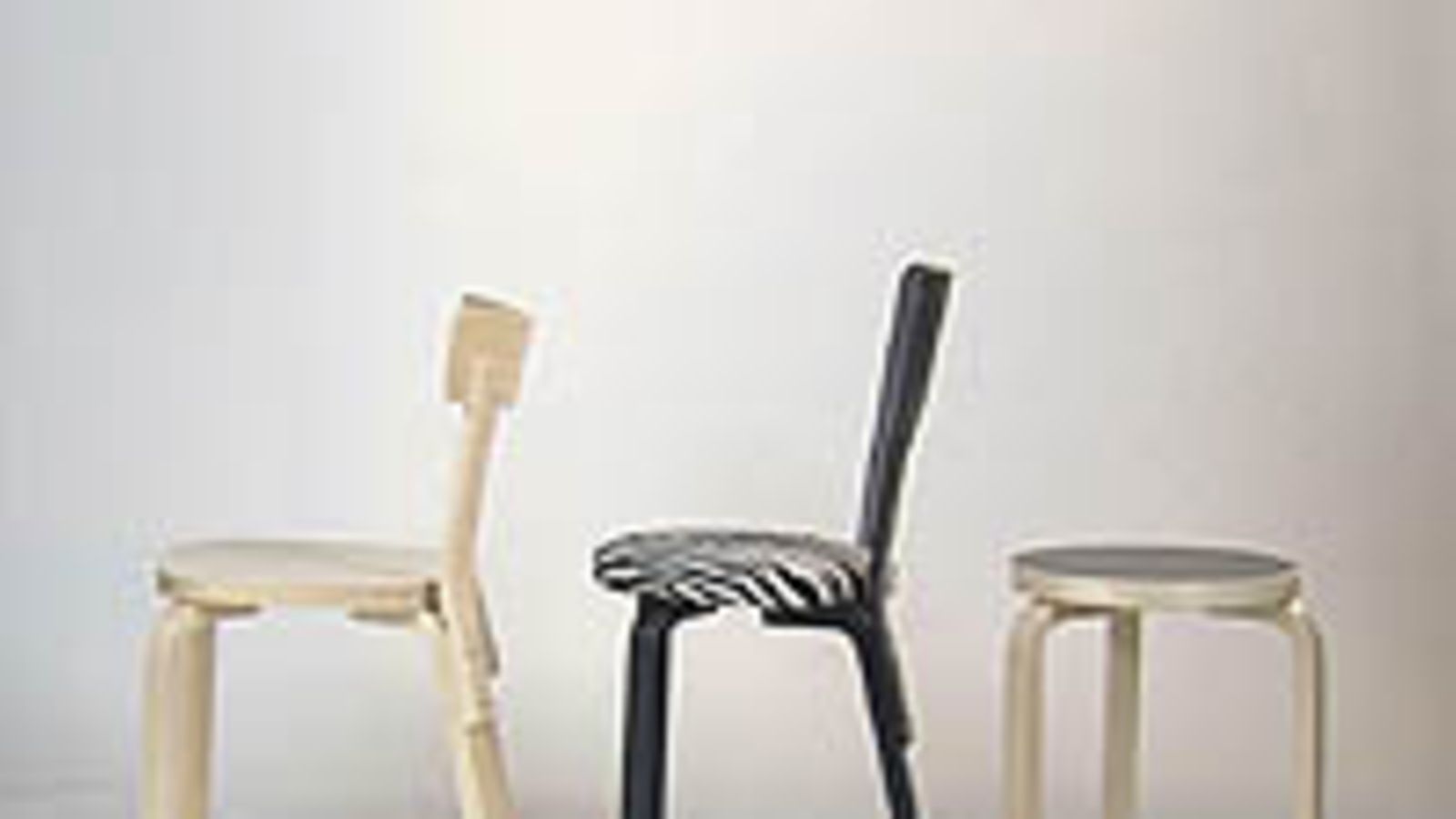 Alvar Aalto jakkara 60 tuolit 65 ja 69