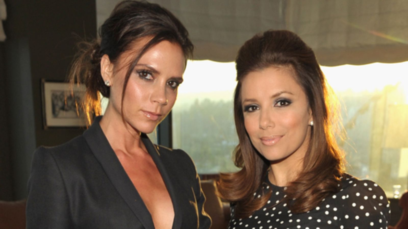 Victoria Beckham ja Eva Longoria ovat hyvät ystävät.