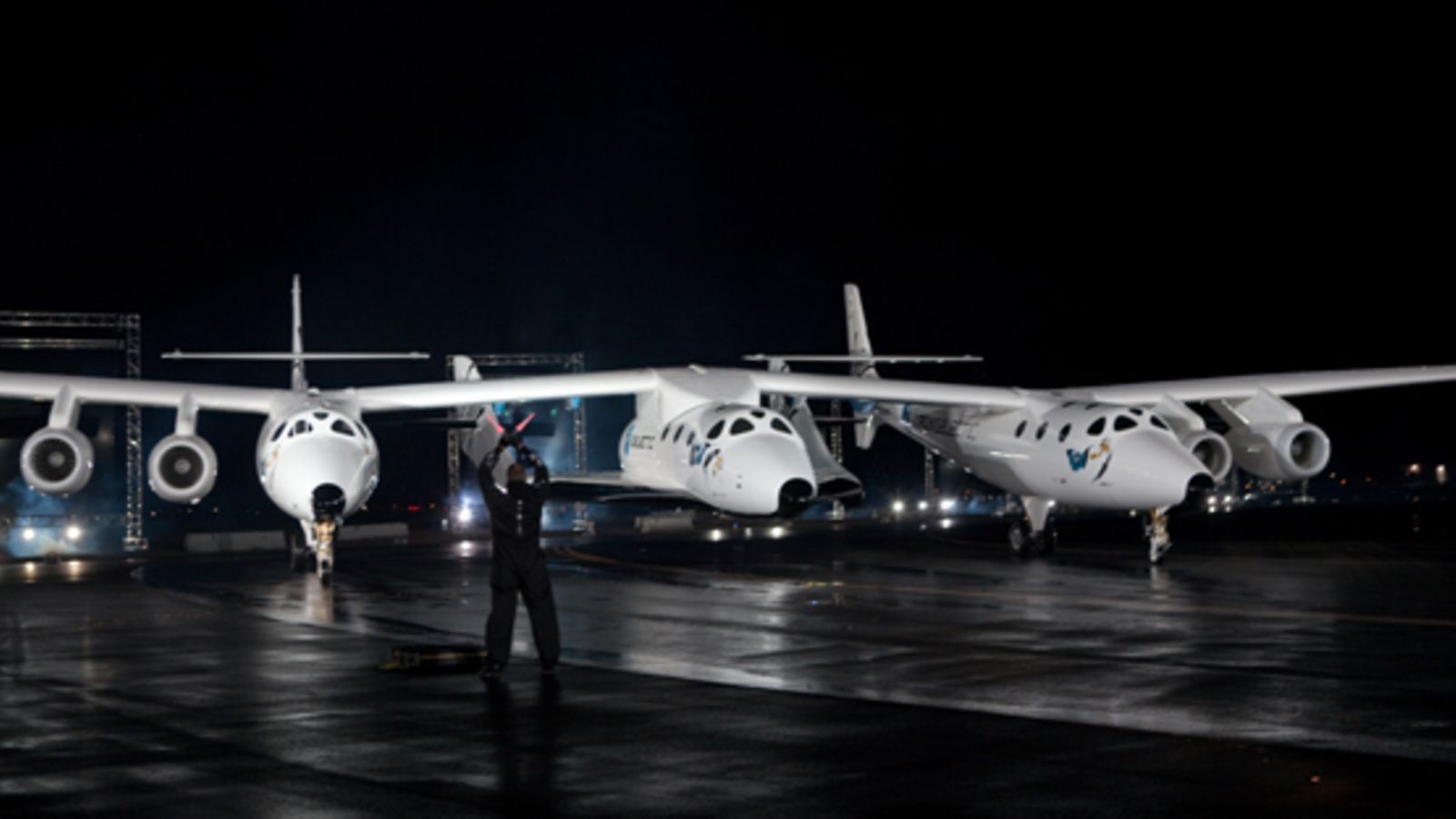 SpaceShip Two. Credit Jack Brockway/Virgin Galactic