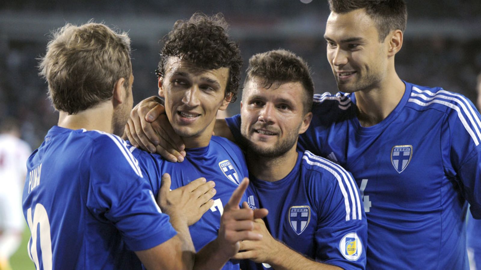 Teemu Pukki (vas.), Roman Eremenko, Perparim Hetemaj, Tim Sparv