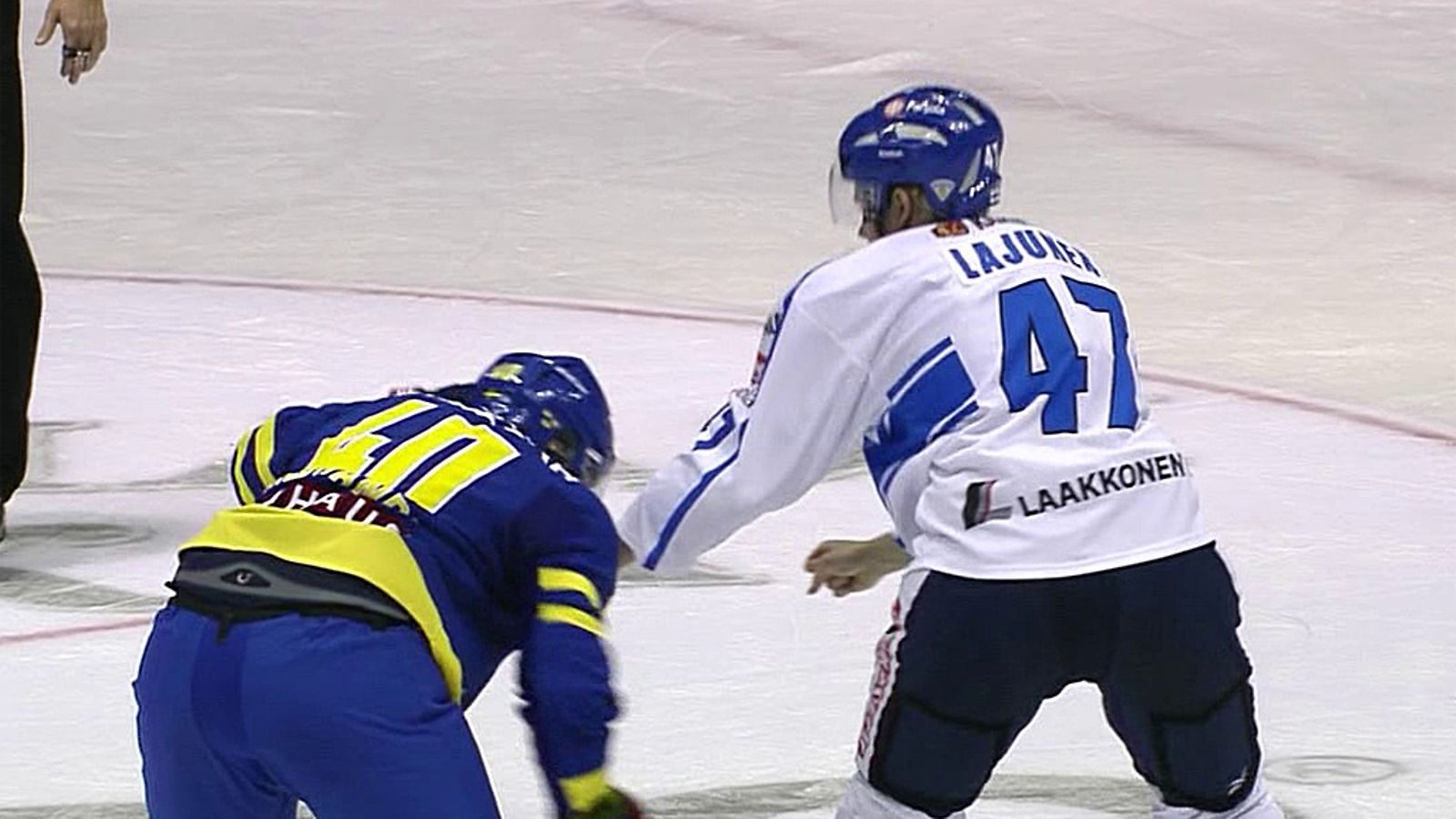Ville Lajunen antoi kyytiä Pär Arlbrandtille.