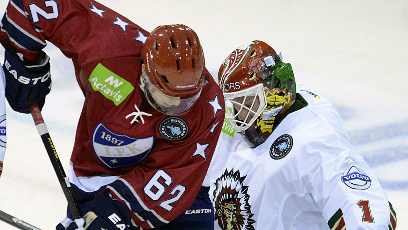 HIFK:n Janos Hari Frölundan maalilla European Trophyssa.