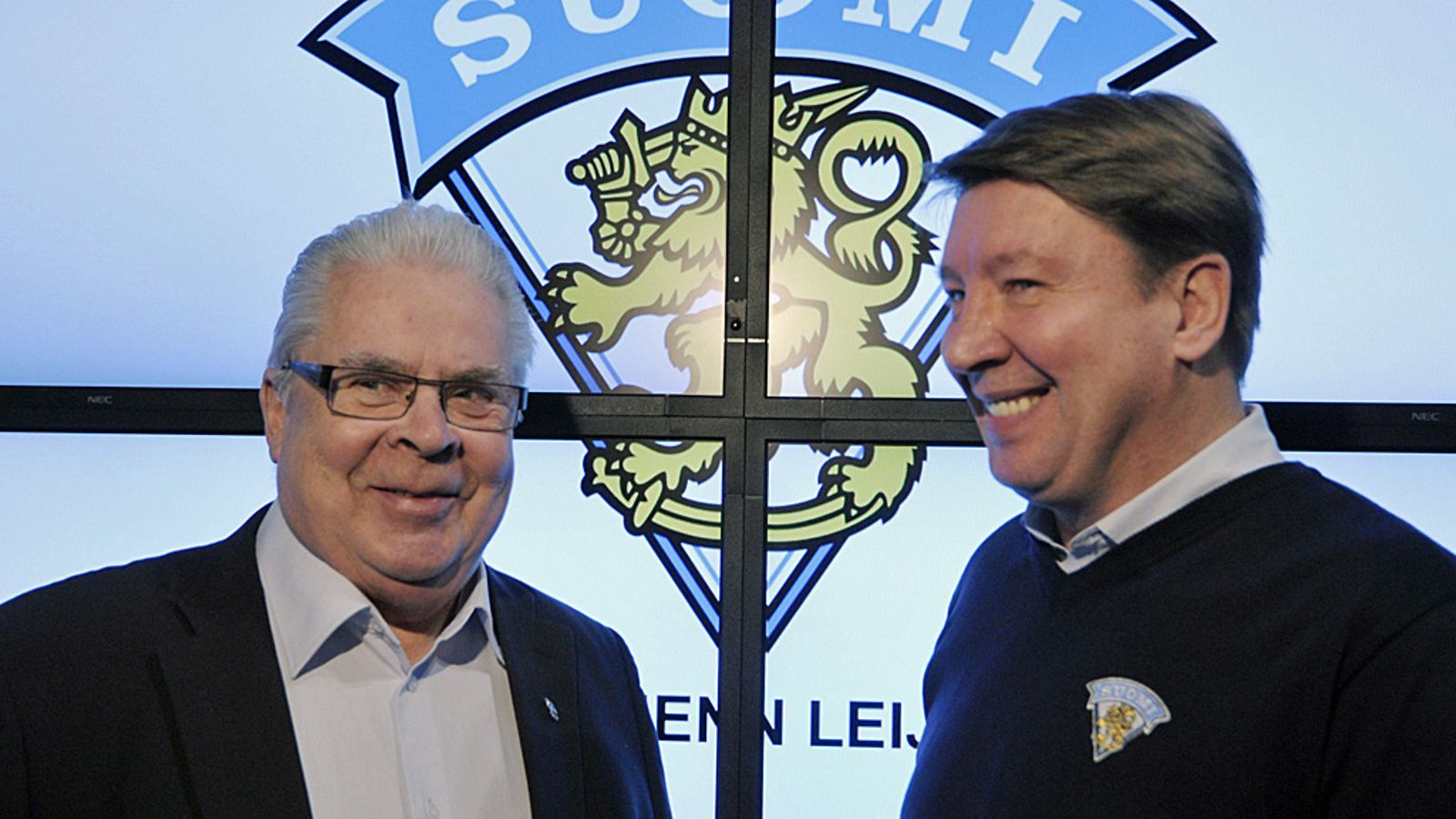 Kalervo Kummola ja Jari Kurri. Arkistokuva.