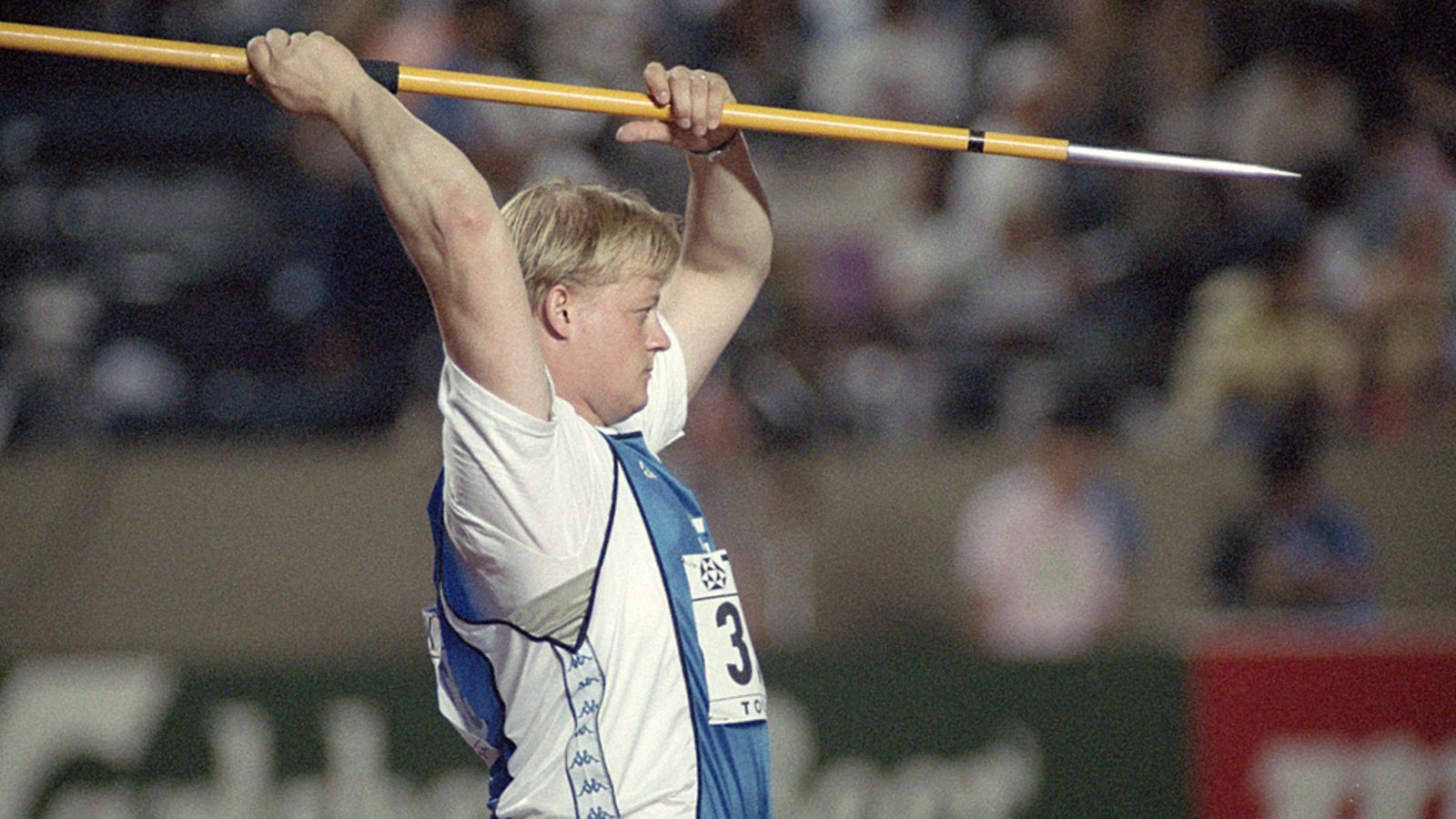 Seppo Räty Tokion MM-kisoissa vuonna 1991.
