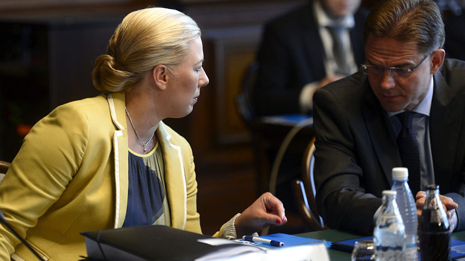 Jutta Urpilainen ja Jyrki Katainen.