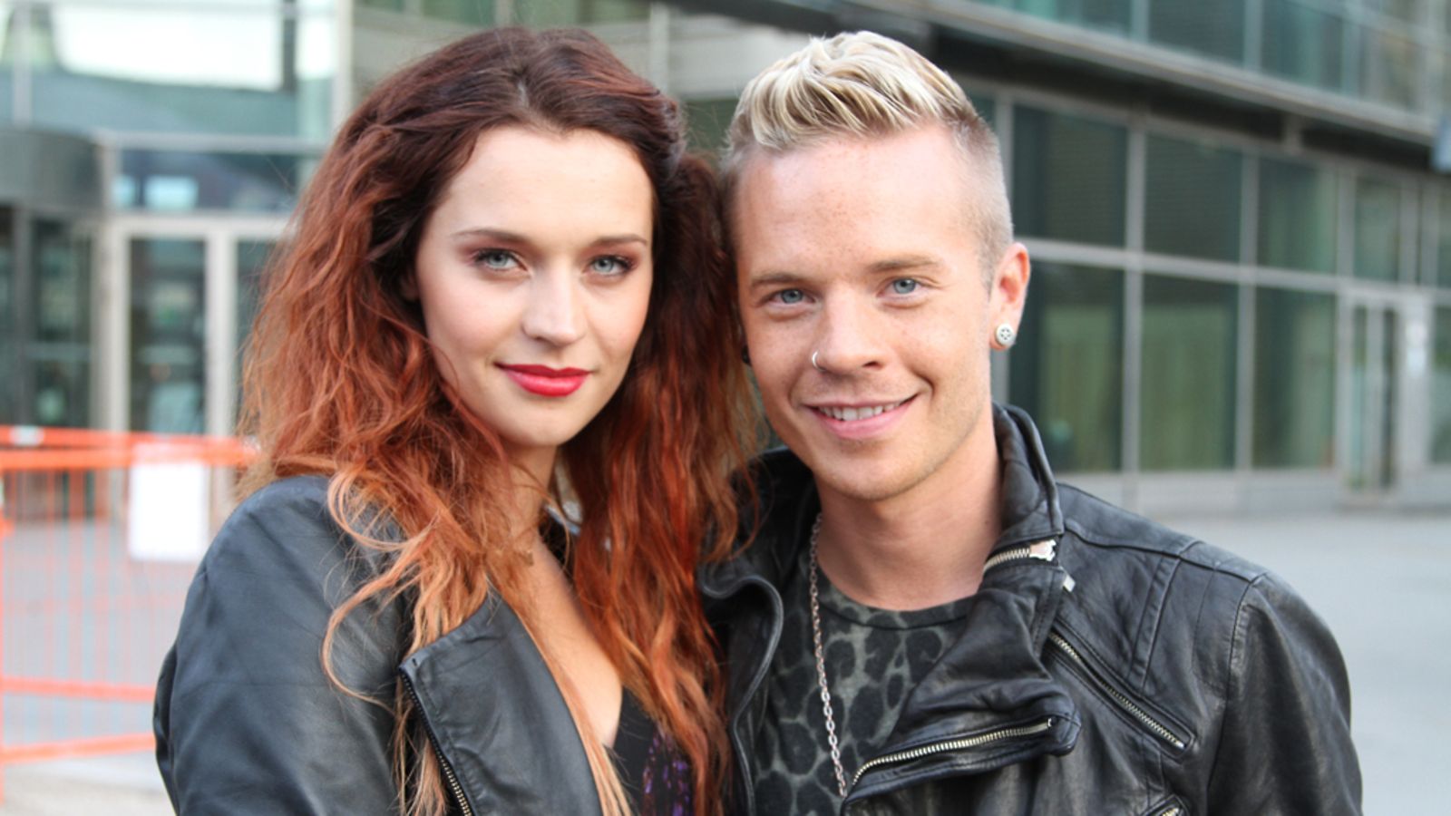 Mia Ehrnrooth ja Sauli Koskinen Helsinki Fashion Weekendissä torstaina.