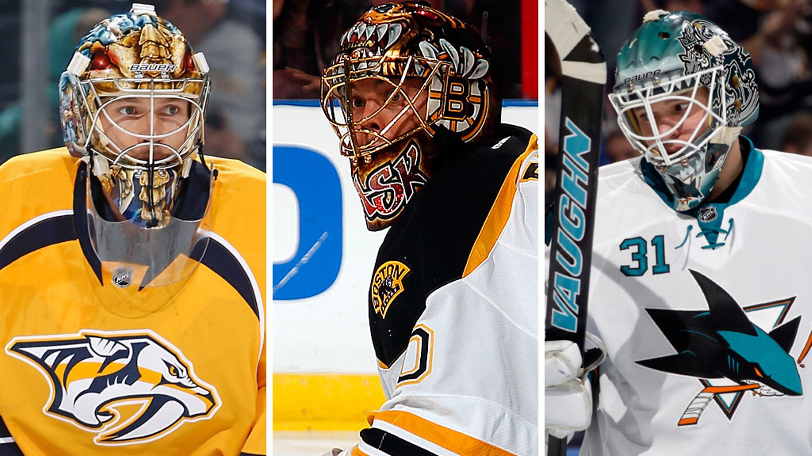 Pekka Rinne, Tuukka Rask, Antti Niemi