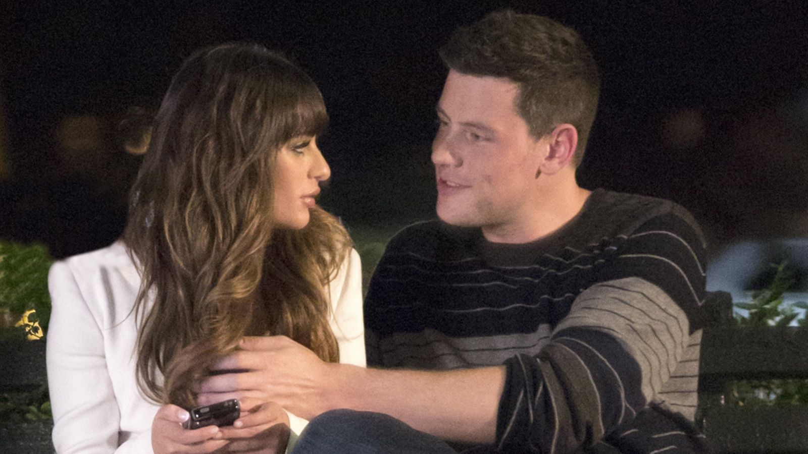 Lea Michele ja Cory Monteith Gleen kuvauksissa vuosi sitten.