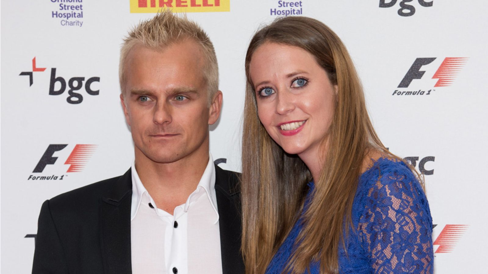 Heikki Kovalainen ja Catherine Hyde heinäkuussa 2012.