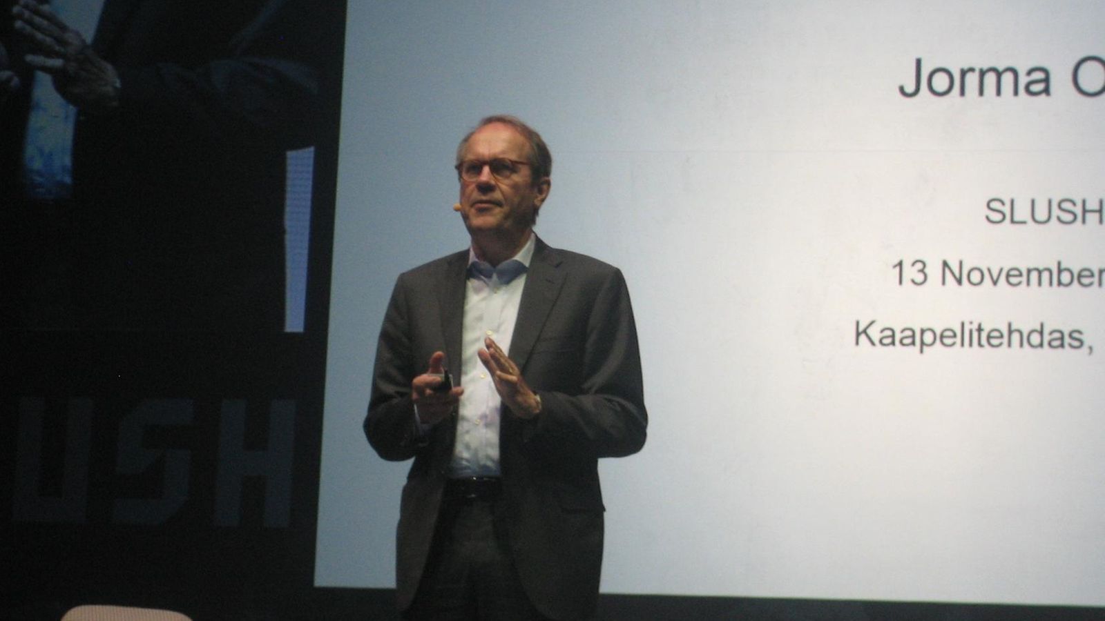 Jorma Ollila Slush-tapahtumassa 2013.