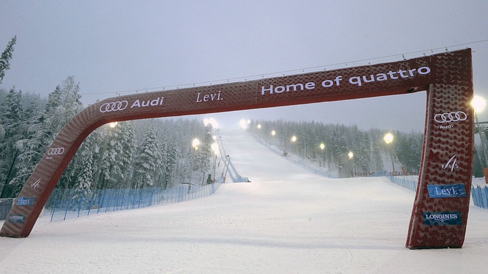 Levin maailmancup-pujottelurinne.