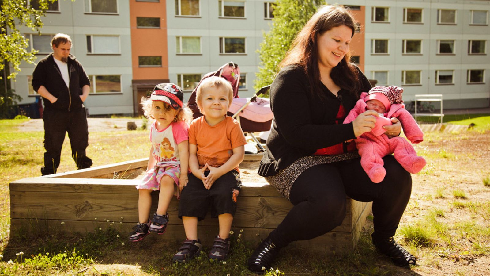 Marko, Sarafina, Kristofer, Johanna ja Vanille Eteläniemi.