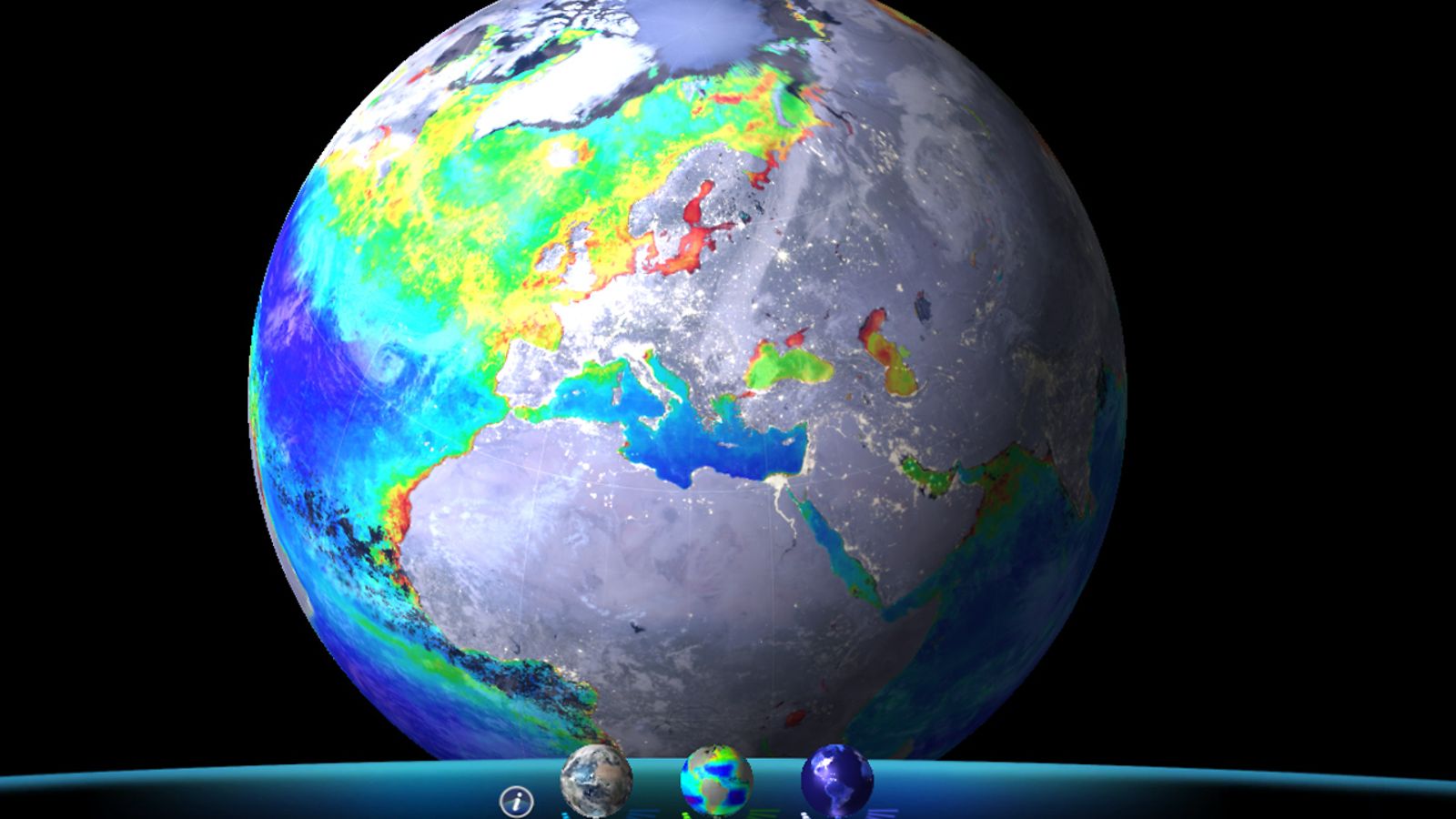 VIIRS View Spinning Marble -sovellus