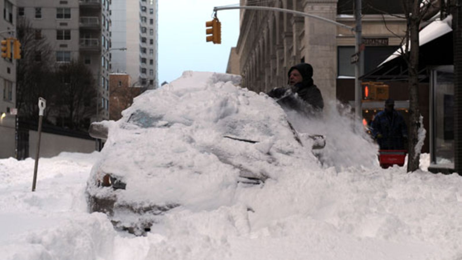 New York peittyi lumeen 27.12.2010. EPA