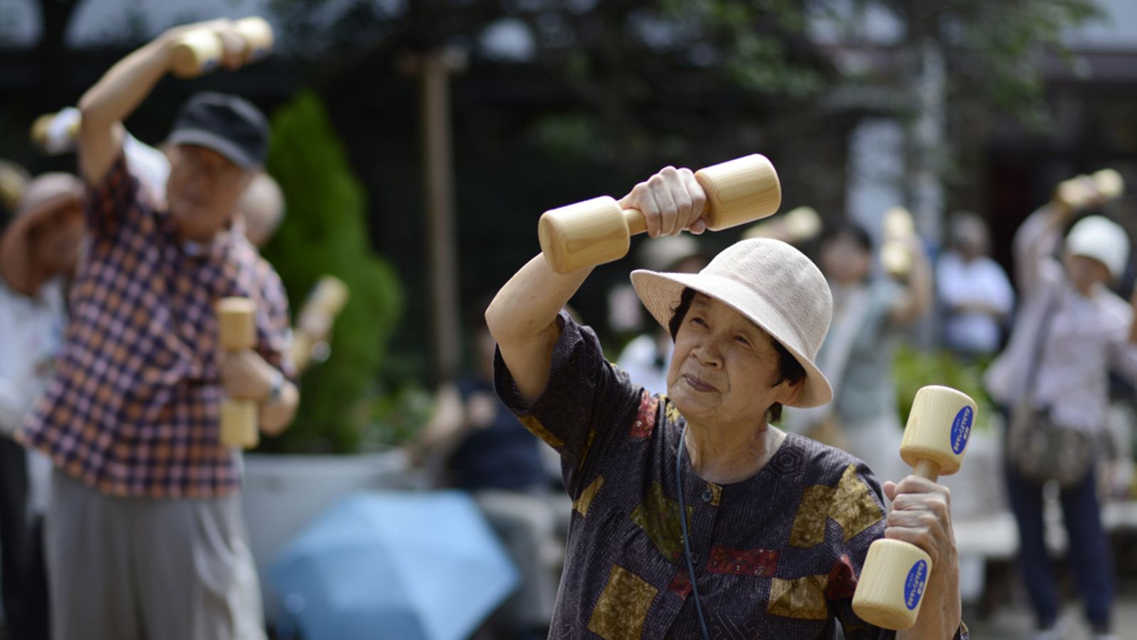 Iäkkäiden osuus väestöstä on noussut voimakkaasti Japanissa.