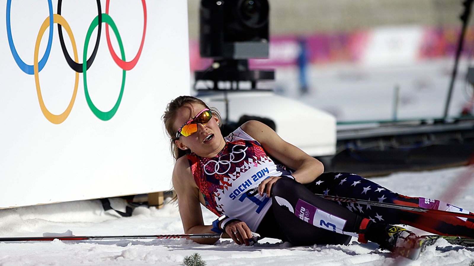 Sophie Caldwell 10 kilometrin perinteisellä.