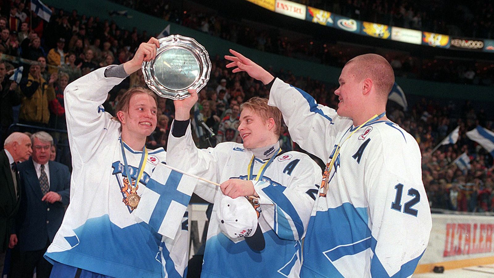 Pasi Petriläinen, Niko Kapanen ja Olli Jokinen.