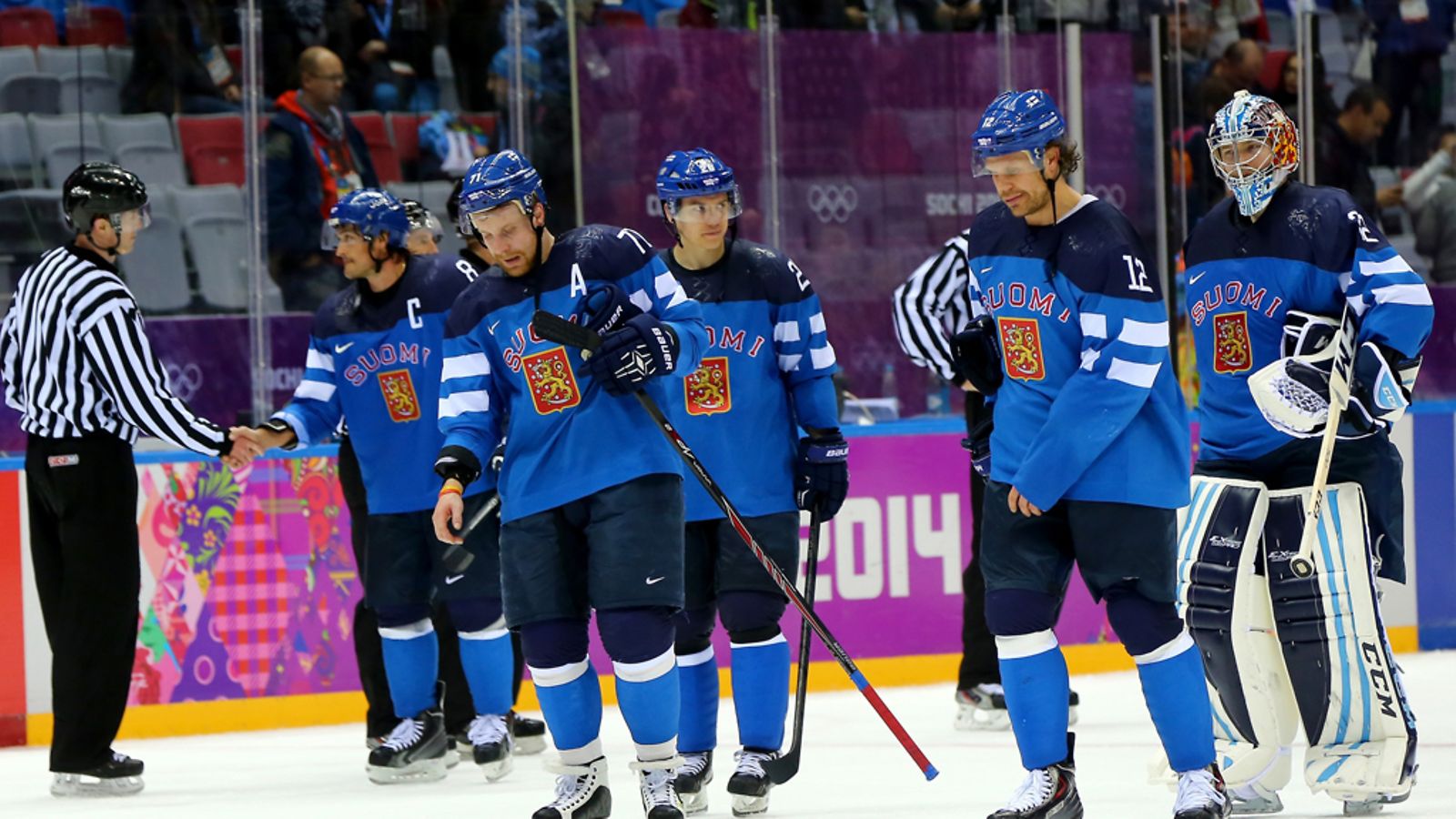 Leo Komarov, Jarkko Immonen, Olli Jokinen, Kari Lehtonen