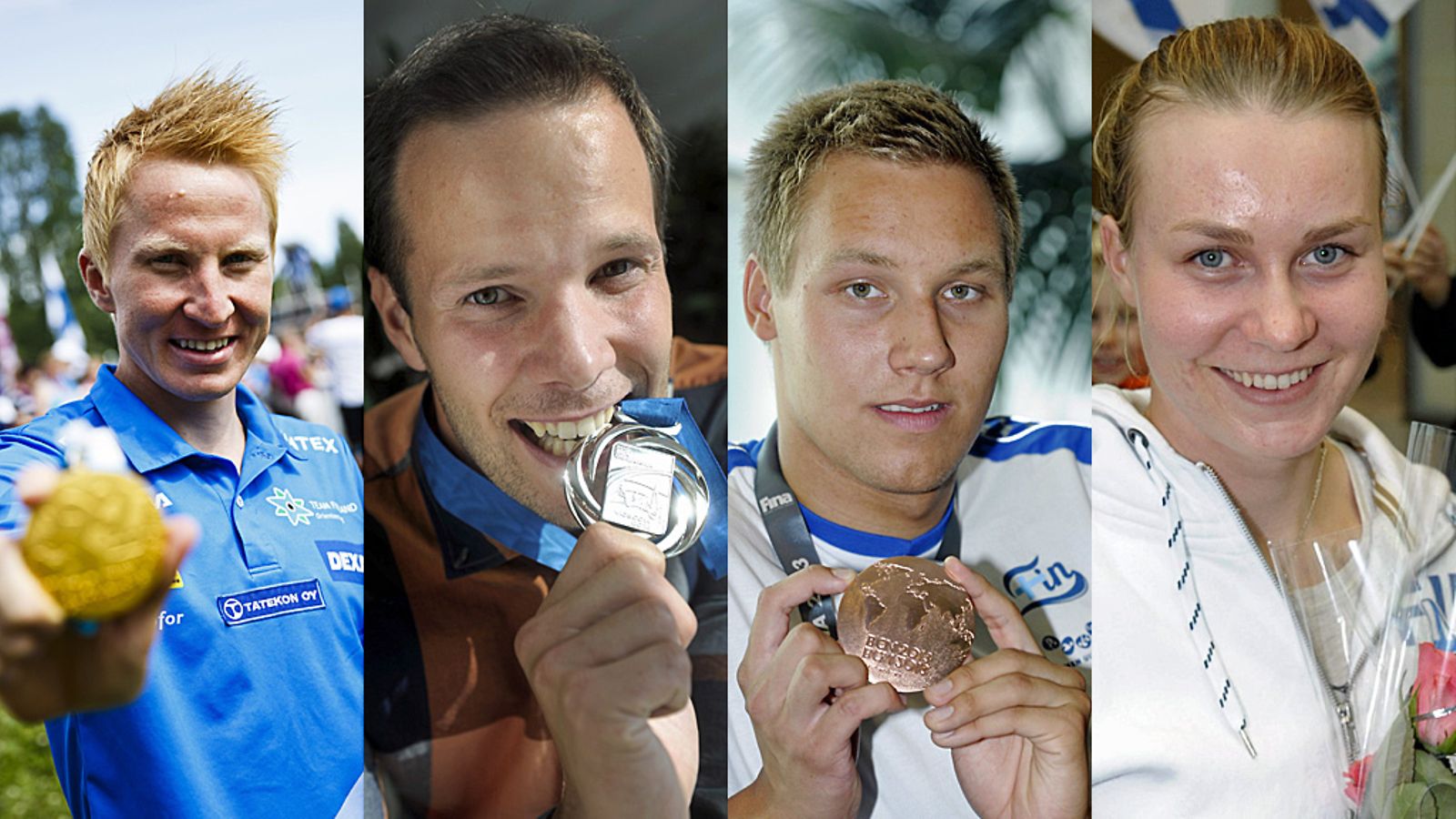 Mårten Boström, Tero Pitkämäki, Matti Mattsson ja Tuula Tenkanen.