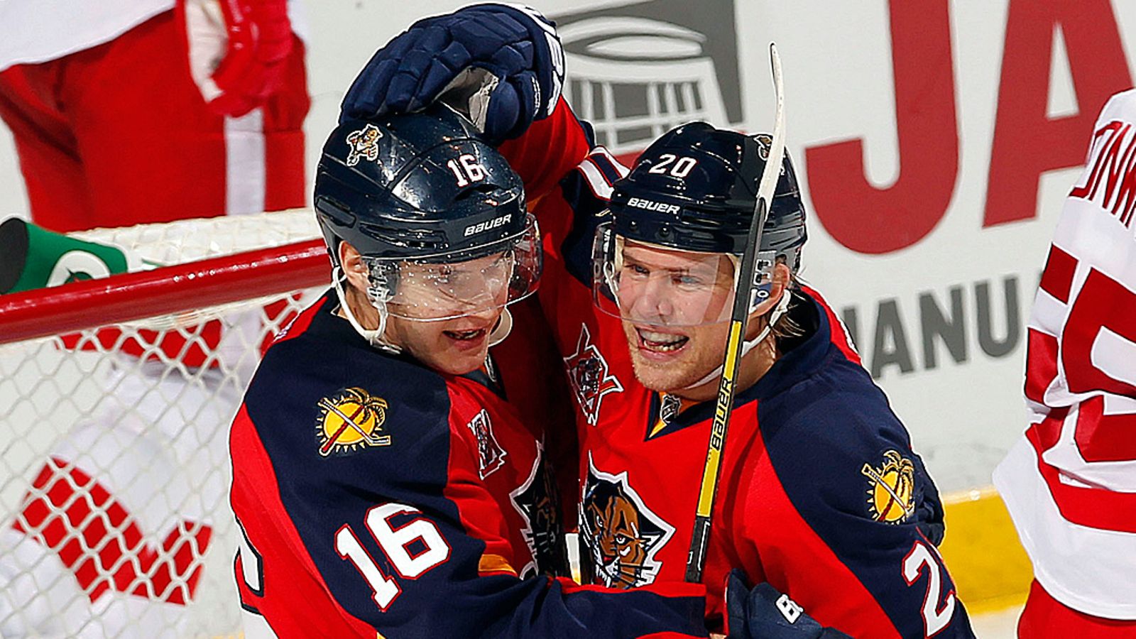 Aleksander Barkov ja Sean Bergenheim