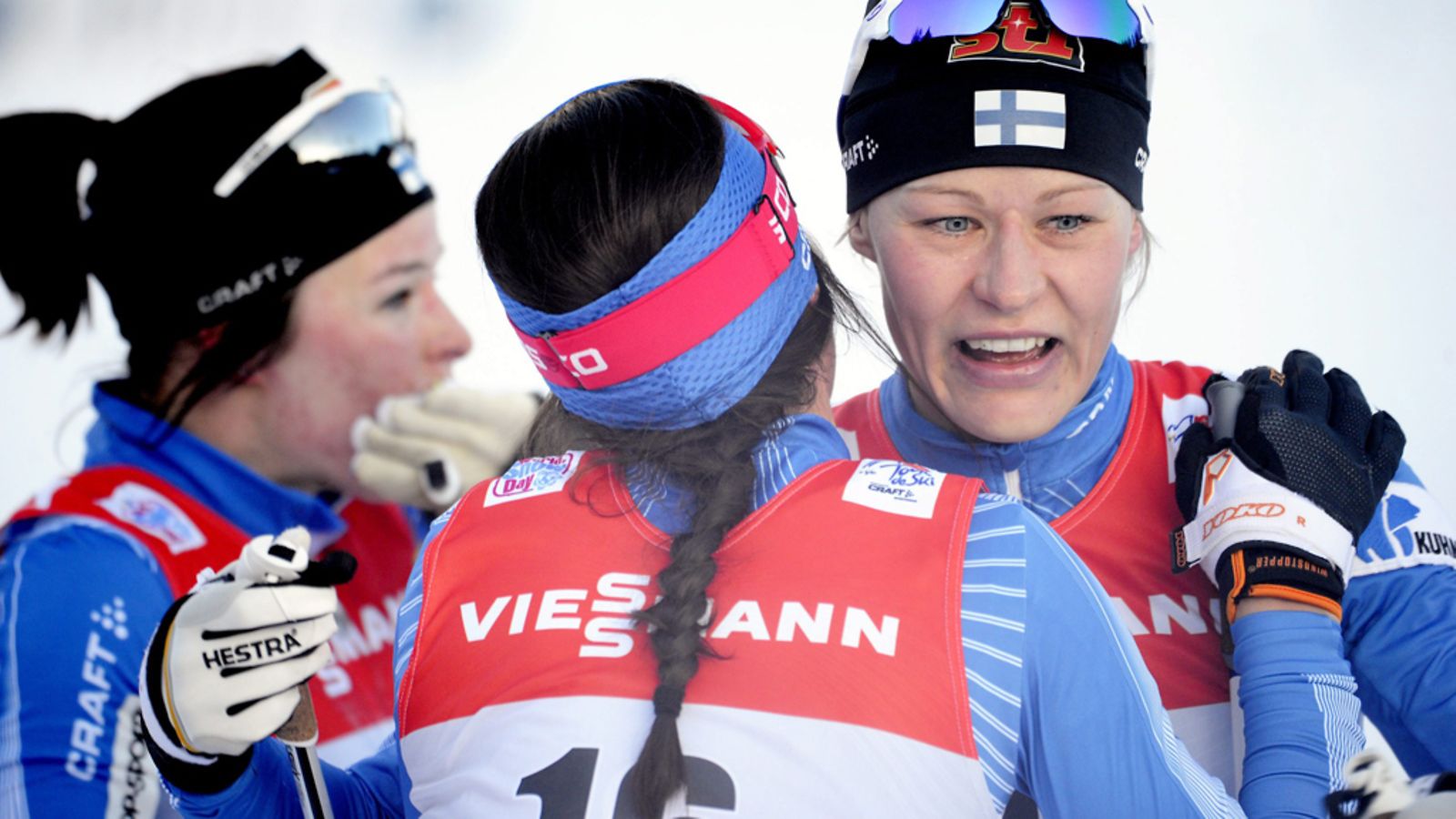 Krista Lähteenmäki (vas.), Kerttu Niskanen, Anne Kyllönen