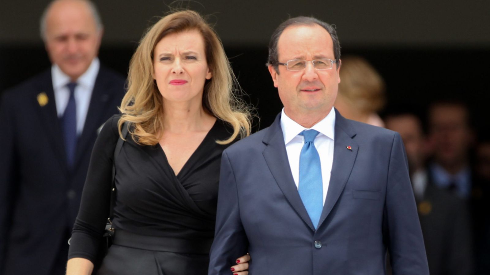 Francois Hollande ja puoliso Valerie Trierweiler