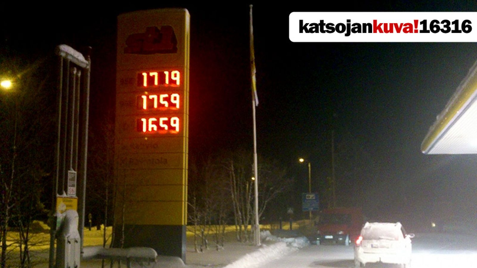 Enontekiön Hetan St1 huoltoasema.