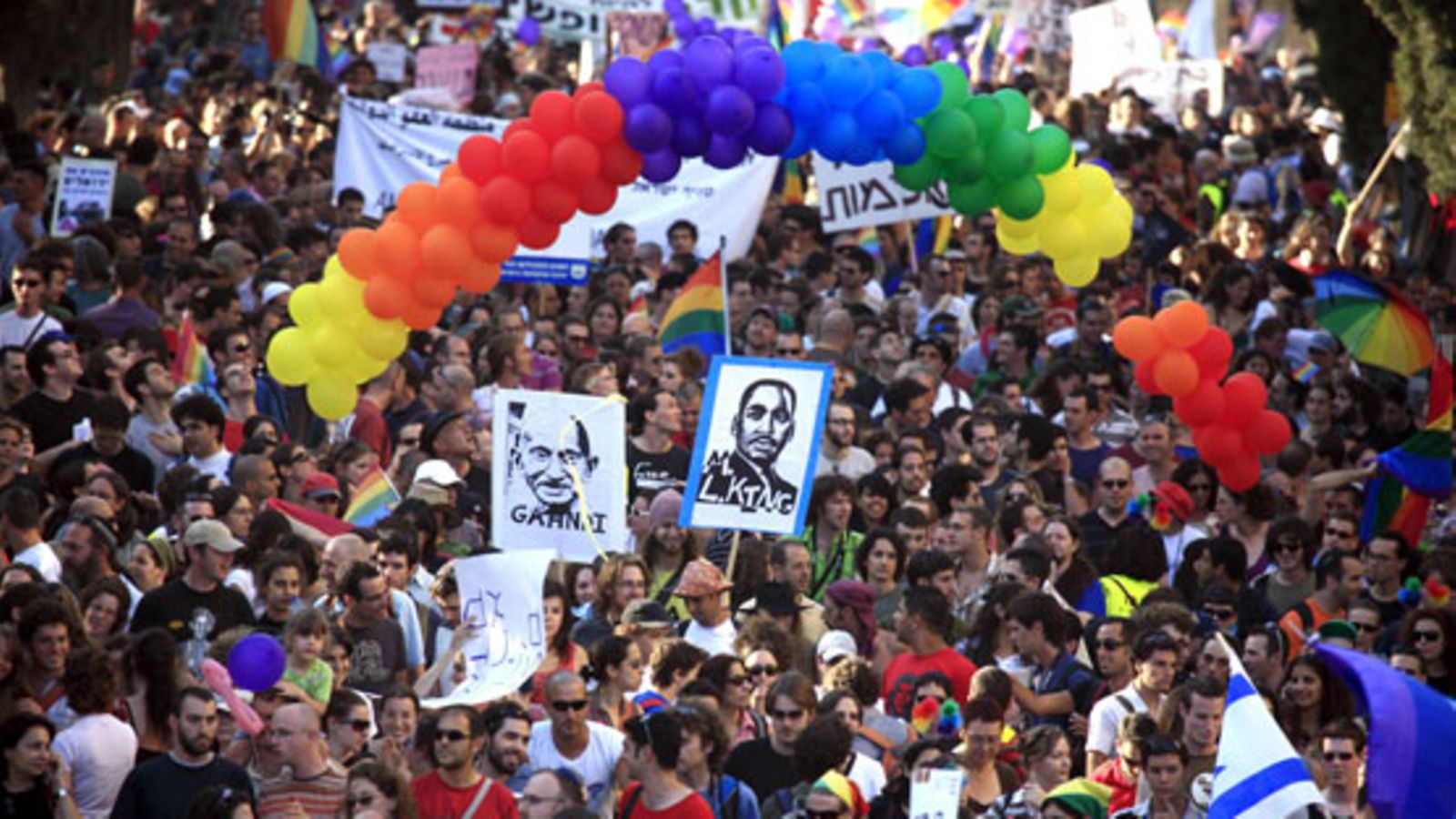Gay Pride -paraati Jerusalemissa 21.06.2007.