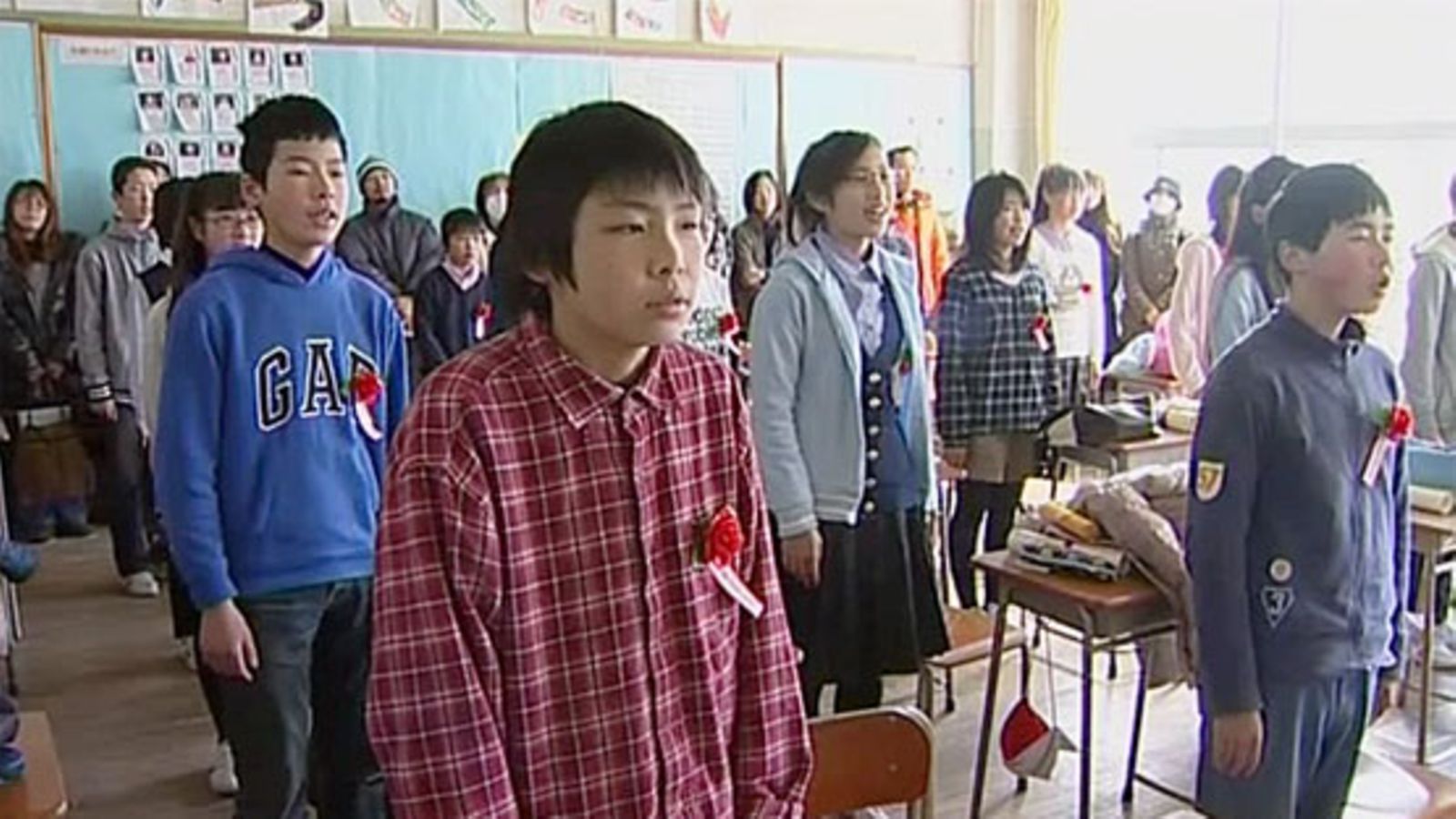 Koulujen lukuvuosi on päättymäisillään Japanissa.