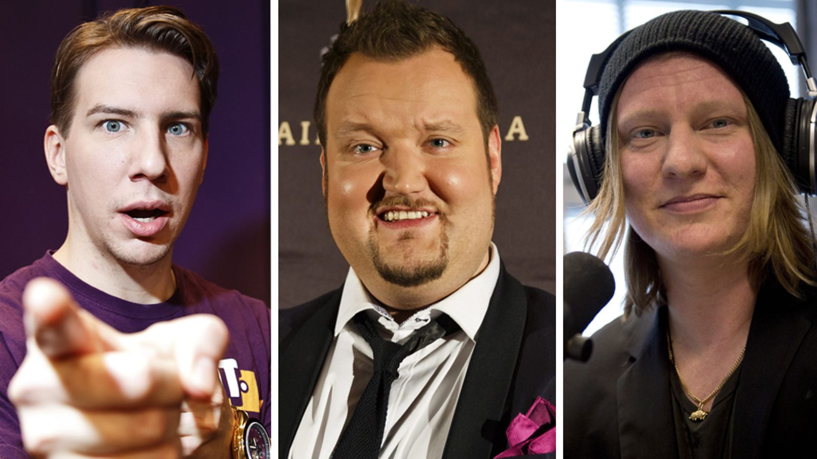 Aku Hirviniemi, Sami Hedberg ja Jaajo Linnonmaa