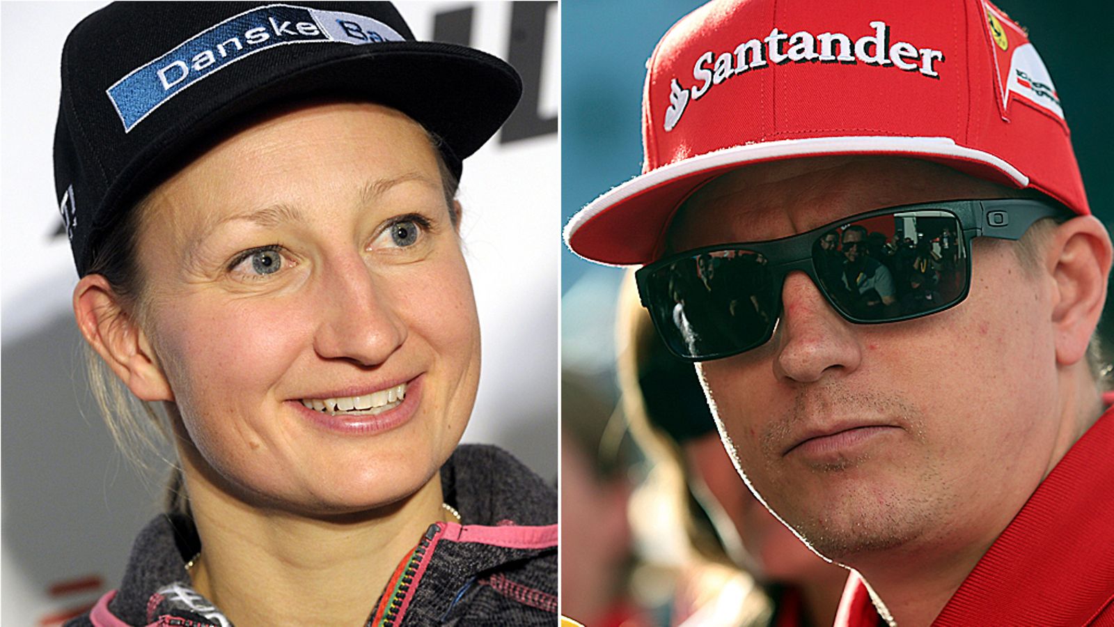 Tanja Poutiainen ja Kimi Räikkönen.
