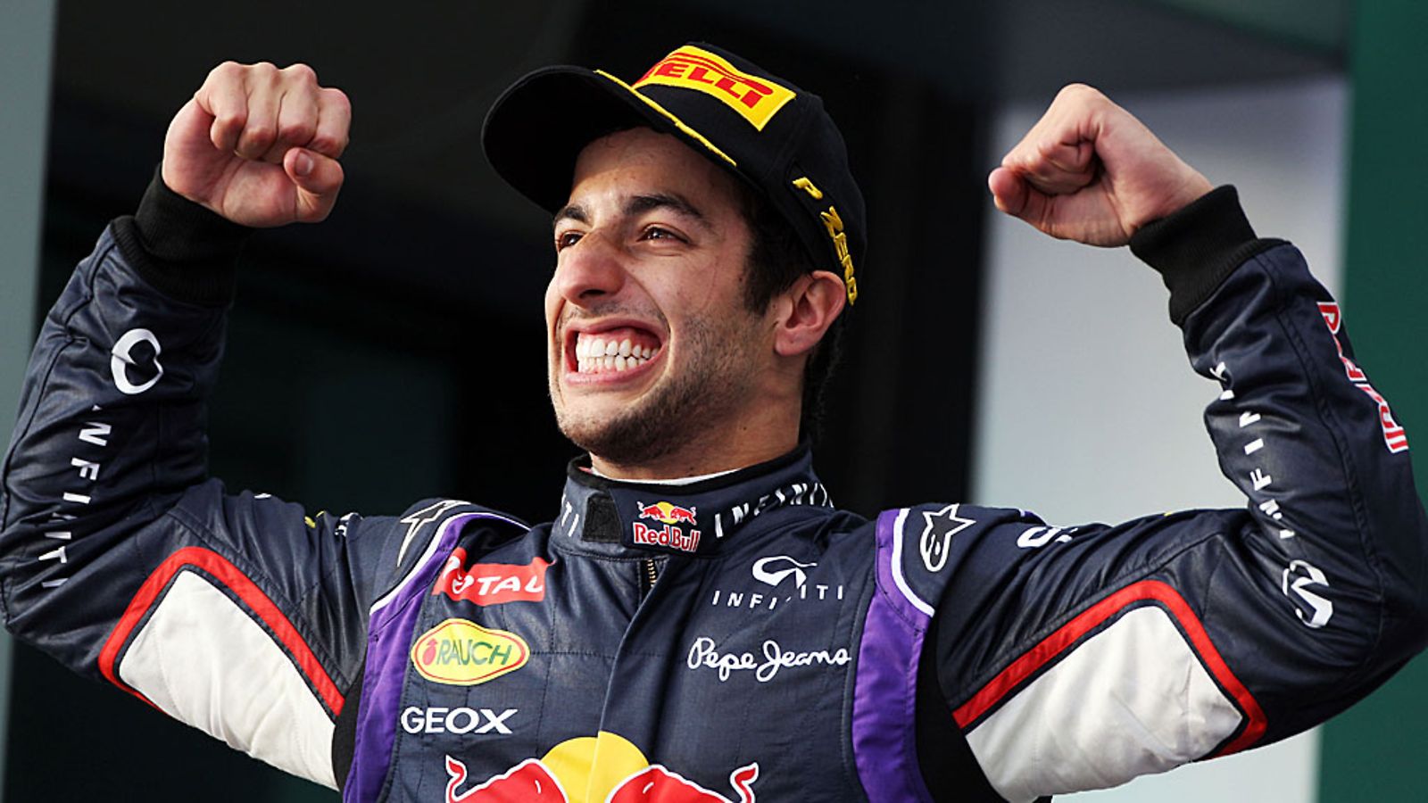 Daniel Ricciardo nousi palkintopallille Australiassa.