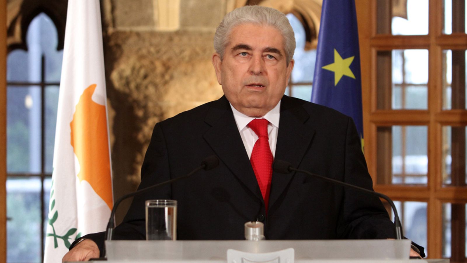 Kyproksen presidentti Demetris Christofias.