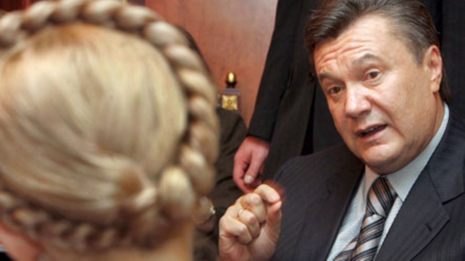 Viktor Janukovitsh ja Julia Tymoshenko, kuva: EPA